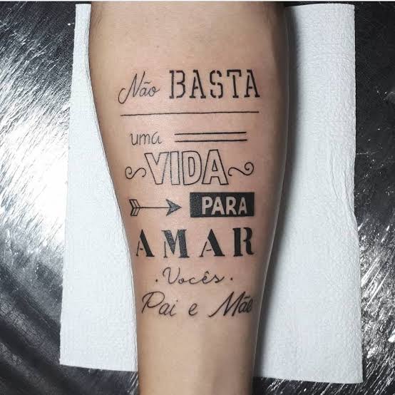 Tatuagem Na Panturrilha Frase 2 Tattoo Tatuagem